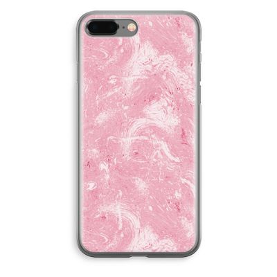 Abstract Painting Pink: iPhone 8 Plus Transparant Hoesje