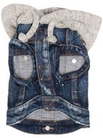 DSQUARED2 veste en denim à capuche pour chien - Bleu
