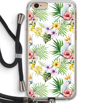 Gele kuif: iPhone 6 PLUS / 6S PLUS Transparant Hoesje met koord