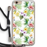 Gele kuif: iPhone 6 PLUS / 6S PLUS Transparant Hoesje met koord
