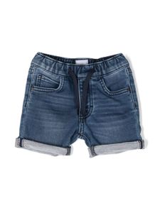 BOSS Kidswear short en jean à effet usé - Bleu