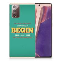 Samsung Note 20 | Siliconen hoesje | met naam Quote Begin