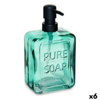 Zeepdispenser Berilo Pure Soap Groen Kristal 570 ml 10 x 18 x 6 cm (6 Stuks)