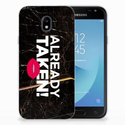 Samsung Galaxy J3 2017 | Siliconen hoesje | met naam Already Taken Black