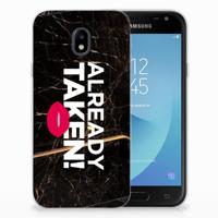 Samsung Galaxy J3 2017 | Siliconen hoesje | met naam Already Taken Black