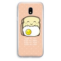 Sleep All Day: Samsung Galaxy J3 (2017) Transparant Hoesje