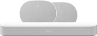 Sonos Beam Gen2 Wit + 2x Era 300 Wit