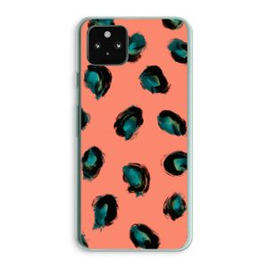 Pink Cheetah: Google Pixel 5a 5G Transparant Hoesje