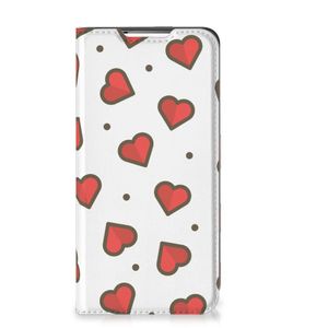 Samsung Galaxy S22 Hoesje met Magneet Hearts