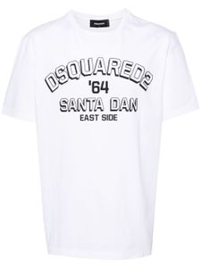 DSQUARED2 t-shirt en coton à logo embossé - Blanc