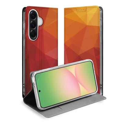 Book Case Samsung Galaxy A57 Polygon Red