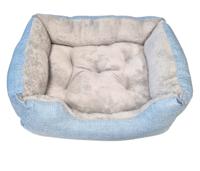 Nobleza Mand rechthoek voor hond en kat - 43x53 cm - Lichtblauw
