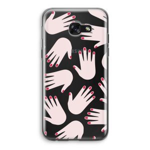 Hands pink: Samsung Galaxy A5 (2017) Transparant Hoesje