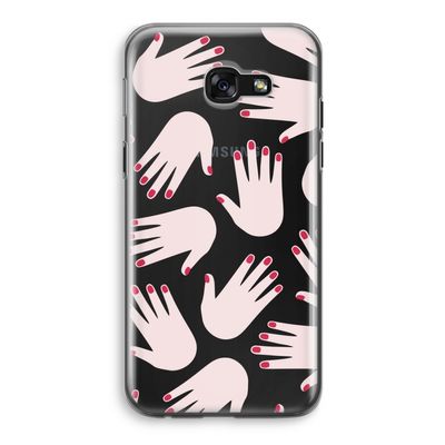 Hands pink: Samsung Galaxy A5 (2017) Transparant Hoesje