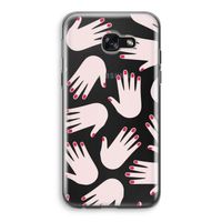 Hands pink: Samsung Galaxy A5 (2017) Transparant Hoesje