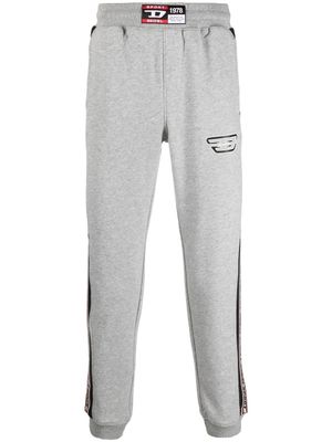 Diesel pantalon de jogging à patch logo - Gris