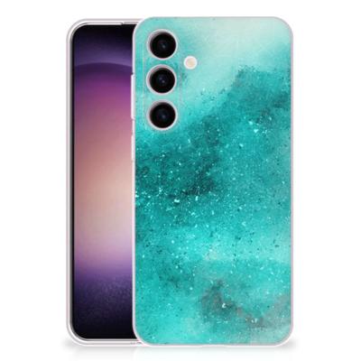 Smartphone hoesje Samsung Galaxy S24 Painting Blue Smartphone hoesje Samsung Galaxy S24 Painting Blue