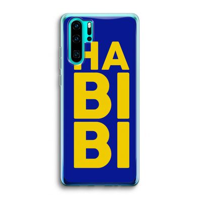 Habibi Blue: Huawei P30 Pro Transparant Hoesje