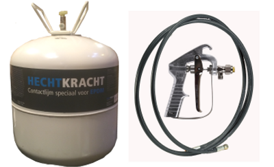 Hechtkracht Drukvat Contactlijm EPDM starterset (met pistool en slang)