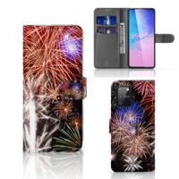 Samsung S10 Lite | Wallet Case | met Pasjes | Vuurwerk