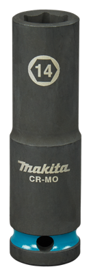 Makita Krachtdop Impact Black, 1/2 14mm lang - E-16455