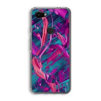 Pink Clouds: Google Pixel 3a Transparant Hoesje