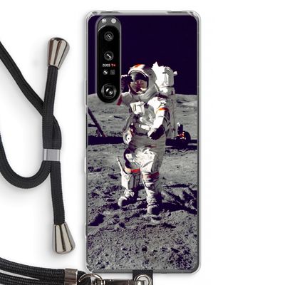 Spaceman: Sony Xperia 1 III Transparant Hoesje met koord