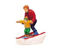 Father & son skiing - Lemax