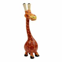Houten Giraffe met Buikje XL - thumbnail