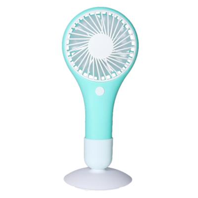 Mini ventilator/handventilator - 20 x 10 cm - Groen - Verkoeling in zomer