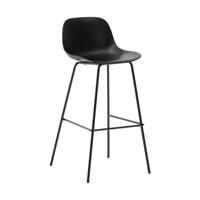 Kave Home Altea barkruk H75 Zwart
