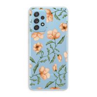 Peachy flowers: Samsung Galaxy A73 Transparant Hoesje