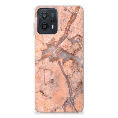 Motorola Moto G23 | G13 | TPU | Siliconen hoesje | Marmer Oranje