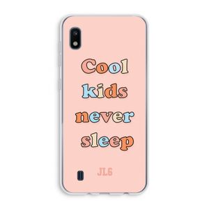Cool Kids Never Sleep: Samsung Galaxy A10 Transparant Hoesje