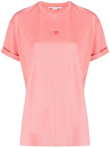 Stella McCartney t-shirt à étoiles brodées - Rose