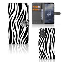 Nokia G60 | Telefoonhoesje | Met pasjeshouder | Zebra