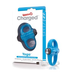 The Screaming O - Charged Yoga Vibe Ring Blauw