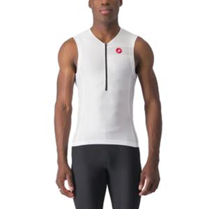 Castelli Free tri 2 mouwloos top wit/zwart heren XL