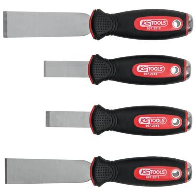ROESTVRIJSTALEN beitelset, 4-delig KS Tools 907.2210