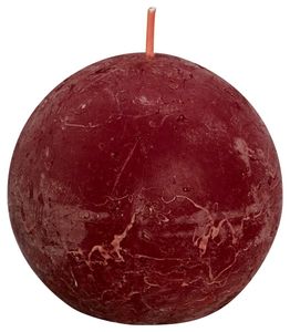Rustieke bolkaars 6 Velvet Red