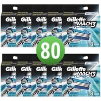 Gillette Mach3 Turbo Scheermesjes 80 Stuks - thumbnail