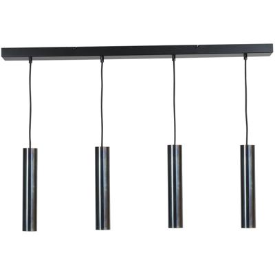 Masterlight Eettafel hanglampRun 4-lichts gunmetal cilinders - 2381-05-66-100-4