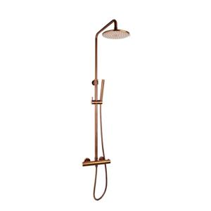 Regendoucheset Opbouw Sanilux Blair Thermostatisch Douchekop 25 cm Brons Sanilux