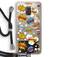 Pow Smack: Samsung Galaxy A8 (2018) Transparant Hoesje met koord