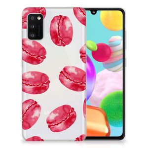 Samsung Galaxy A41 Siliconen Case Pink Macarons