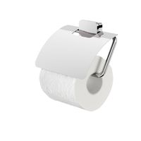 Geesa Topaz toiletrolhouder met klep chroom