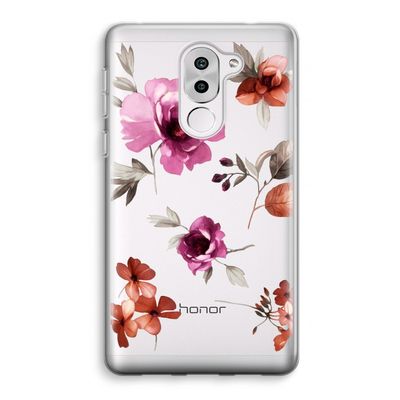 Geschilderde bloemen: Honor 6X Transparant Hoesje