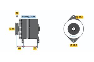 Bosch Alternator/Dynamo 0 120 488 195