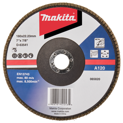 Makita Accessoires Lamellenschuurschijf 180mm A120 - D-63541-10 D-63541-10