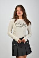 Ganni t-shirt T4297 egret
